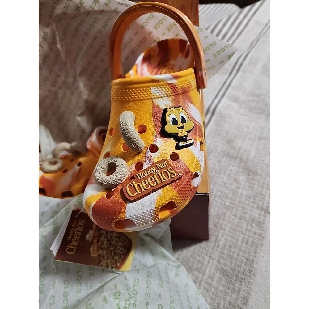 Honey Nut Cheerios Crocs Brand New Kids Size J4 NIB